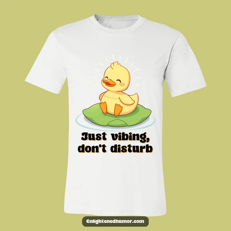 Funny Content Duck T-Shirt: Glow with Joy, a Hilarious Gift for Duck Lovers!