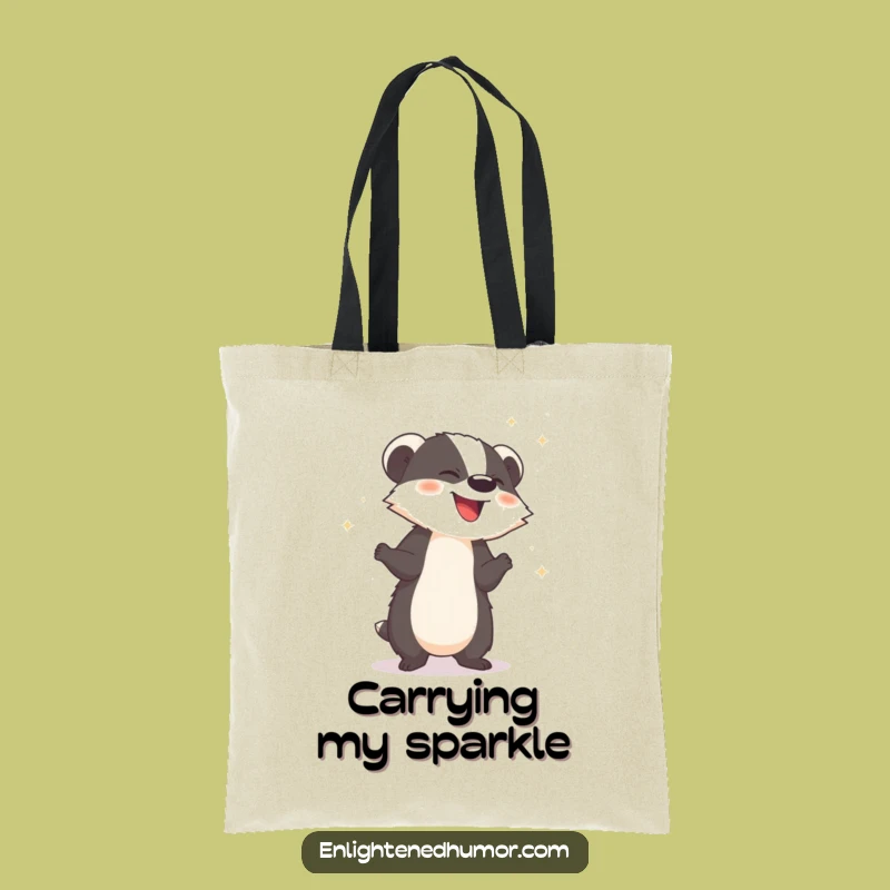 Funny Badger Tote Bag - Carry your magic and essentials!