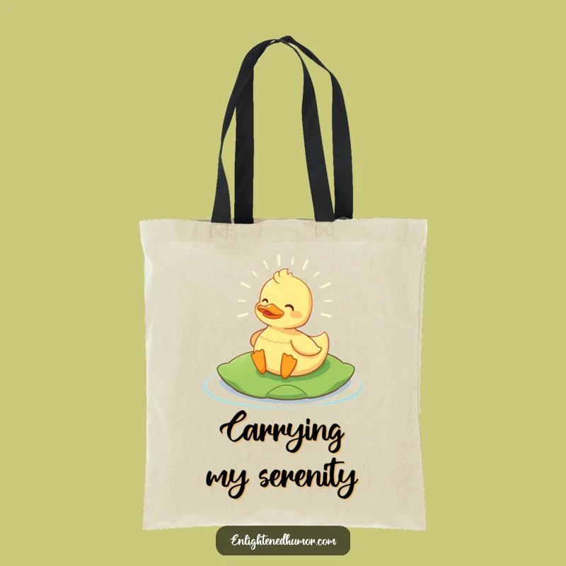 Funny Content Duck Tote Bag: Carry Your Essentials with Lighthearted Humor!