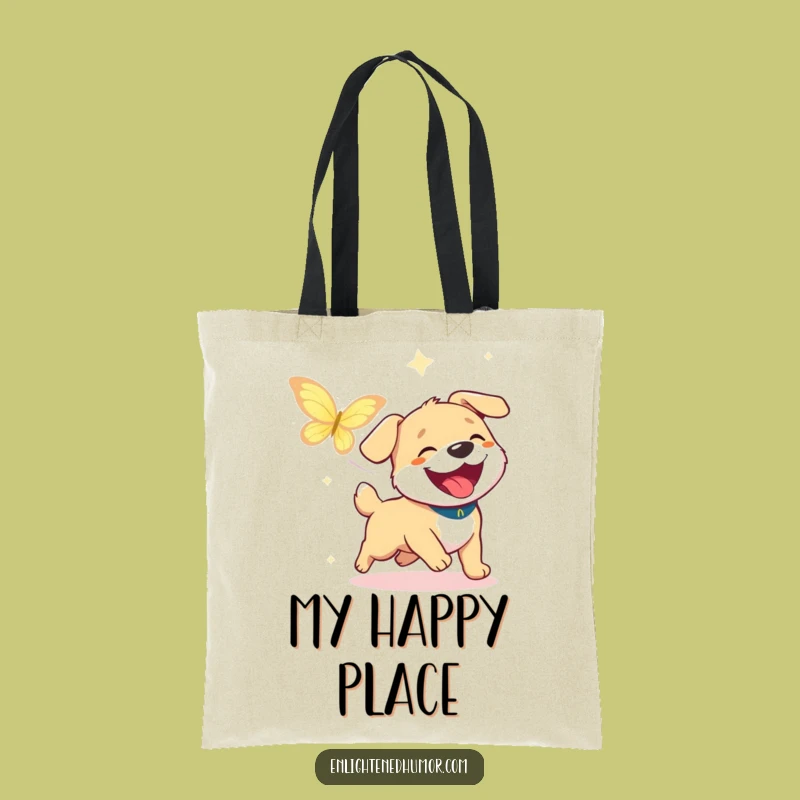 Funny Dog Chase Tote Bag: Carry Your Happiness Everywhere!