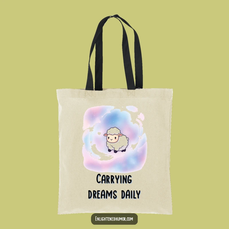 Funny Sheep Nebula Tote Bag: Carry Your Universe of Fun and Essentials