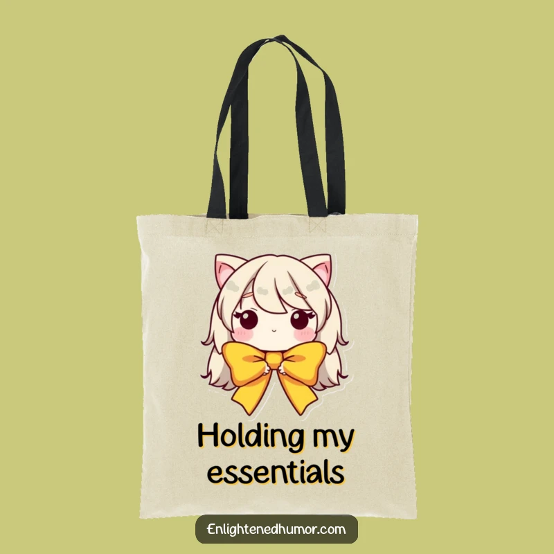Funny Tote Bag: Humble Bow Character, Stylish and Practical Funny Gift